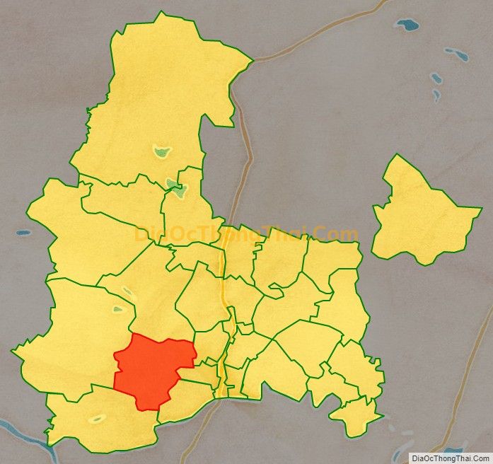 Bản đồ vị trí và địa giới hành chính Xã Hà Đông, huyện Hà Trung