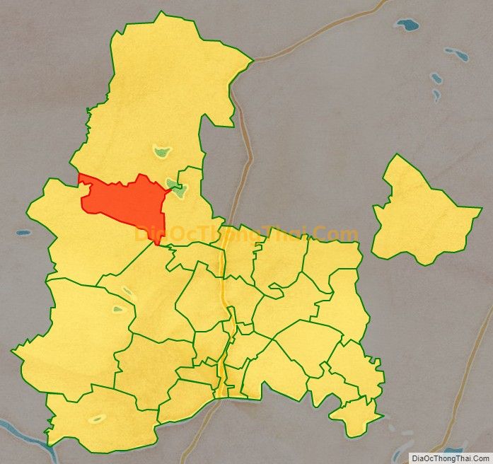 Bản đồ vị trí và địa giới hành chính Xã Hà Giang, huyện Hà Trung