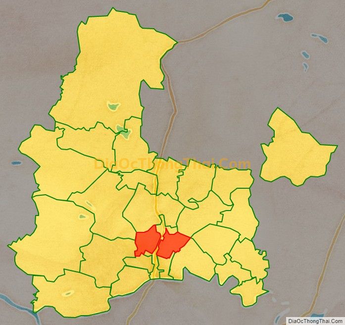 Bản đồ vị trí và địa giới hành chính Xã Hà Ninh (cũ), huyện Hà Trung