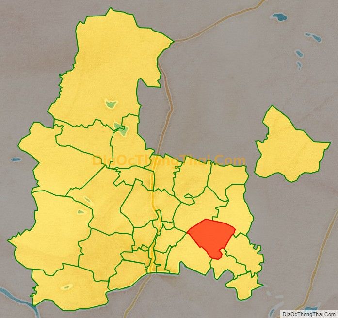 Bản đồ vị trí và địa giới hành chính Xã Hà Thái, huyện Hà Trung
