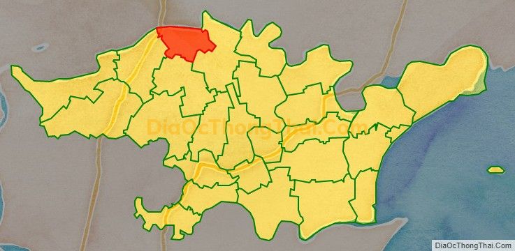 Bản đồ vị trí và địa giới hành chính Xã Đồng Lộc, huyện Hậu Lộc