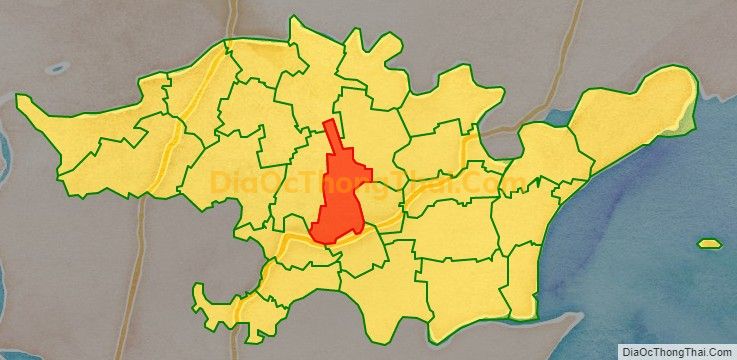Bản đồ vị trí và địa giới hành chính Xã Lộc Tân (cũ), huyện Hậu Lộc