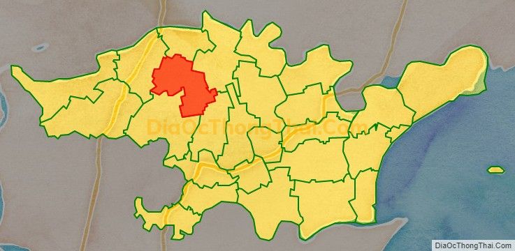 Bản đồ vị trí và địa giới hành chính Xã Thành Lộc, huyện Hậu Lộc