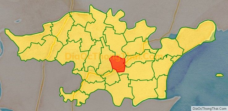 Bản đồ vị trí và địa giới hành chính Xã Thịnh Lộc (cũ), huyện Hậu Lộc