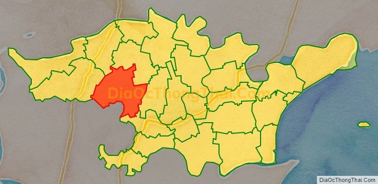 Bản đồ vị trí và địa giới hành chính Xã Tiến Lộc, huyện Hậu Lộc