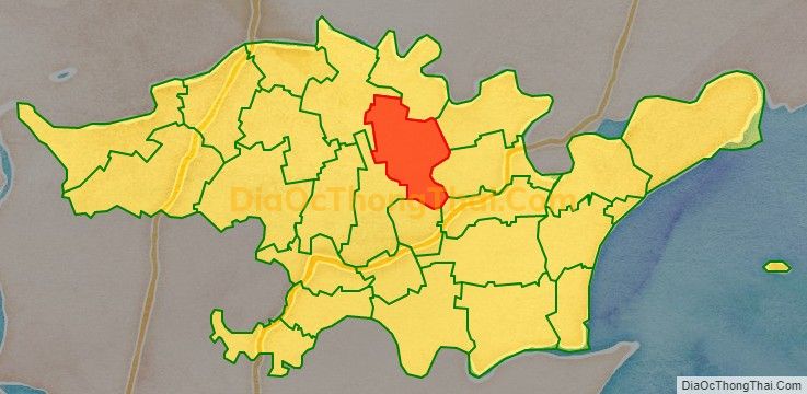 Bản đồ vị trí và địa giới hành chính Xã Tuy Lộc, huyện Hậu Lộc