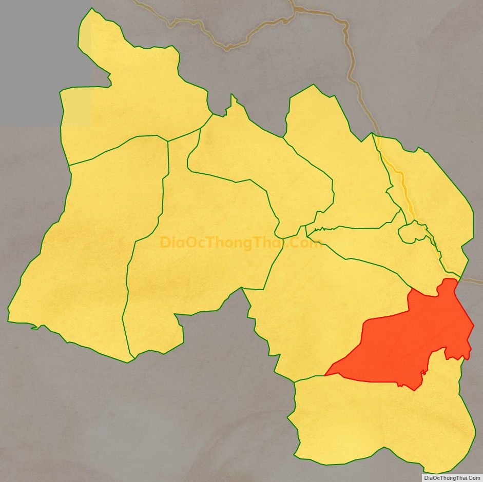 Bản đồ vị trí và địa giới hành chính Xã Giao An, huyện Lang Chánh