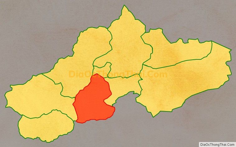 Bản đồ vị trí và địa giới hành chính Xã Pù Nhi, huyện Mường Lát