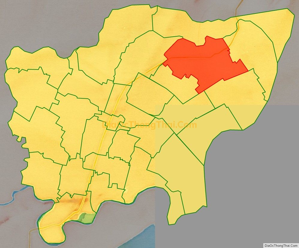 Bản đồ vị trí và địa giới hành chính Xã Nga An, huyện Nga Sơn