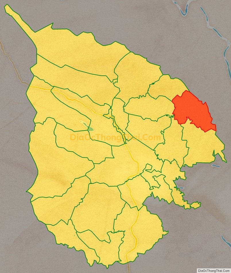 Bản đồ vị trí và địa giới hành chính Xã Lộc Thịnh, huyện Ngọc Lặc