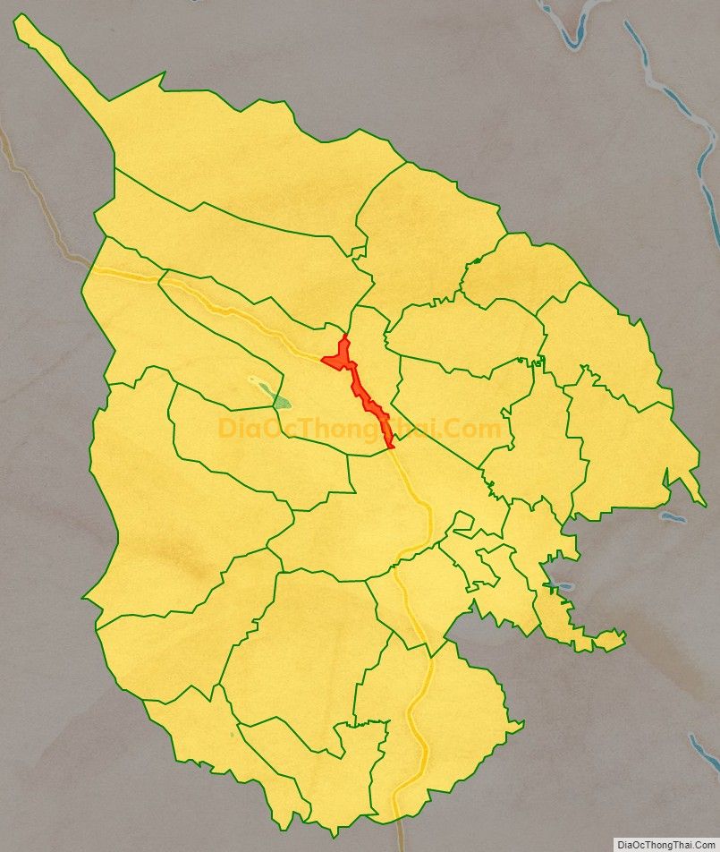 Bản đồ vị trí và địa giới hành chính Thị trấn Ngọc Lặc, huyện Ngọc Lặc
