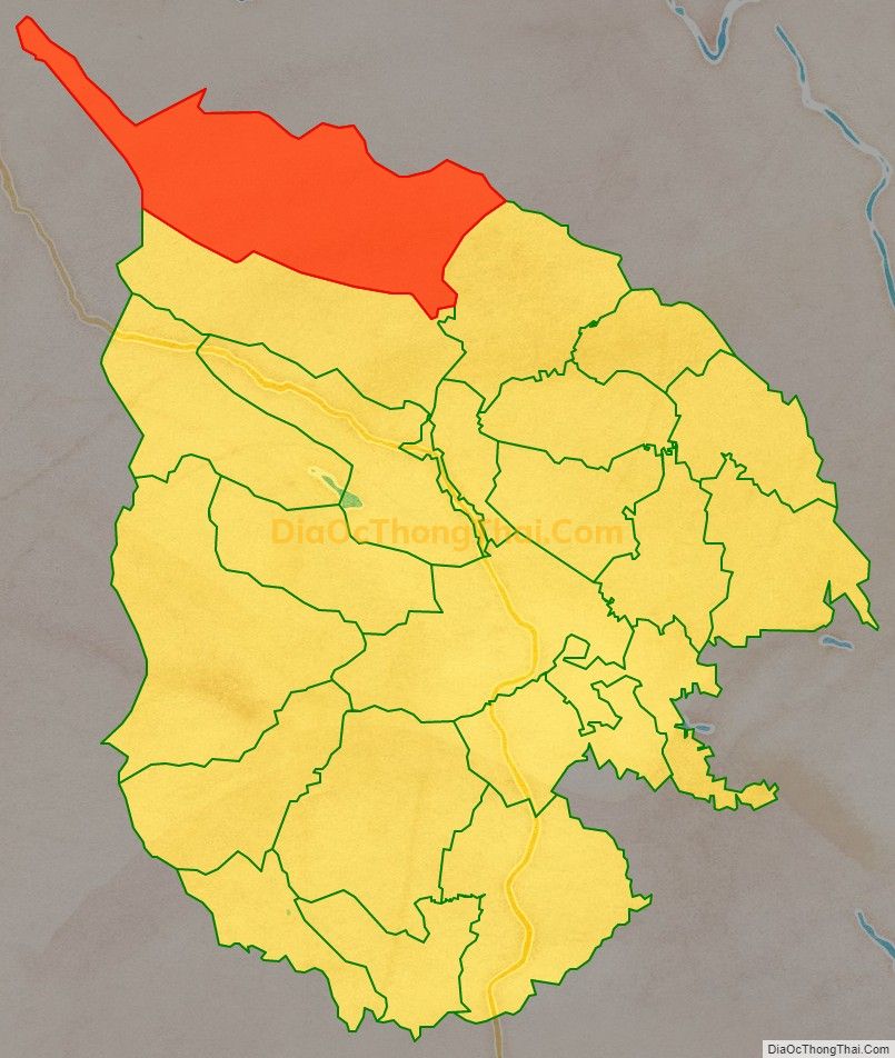 Bản đồ vị trí và địa giới hành chính Xã Thạch Lập, huyện Ngọc Lặc