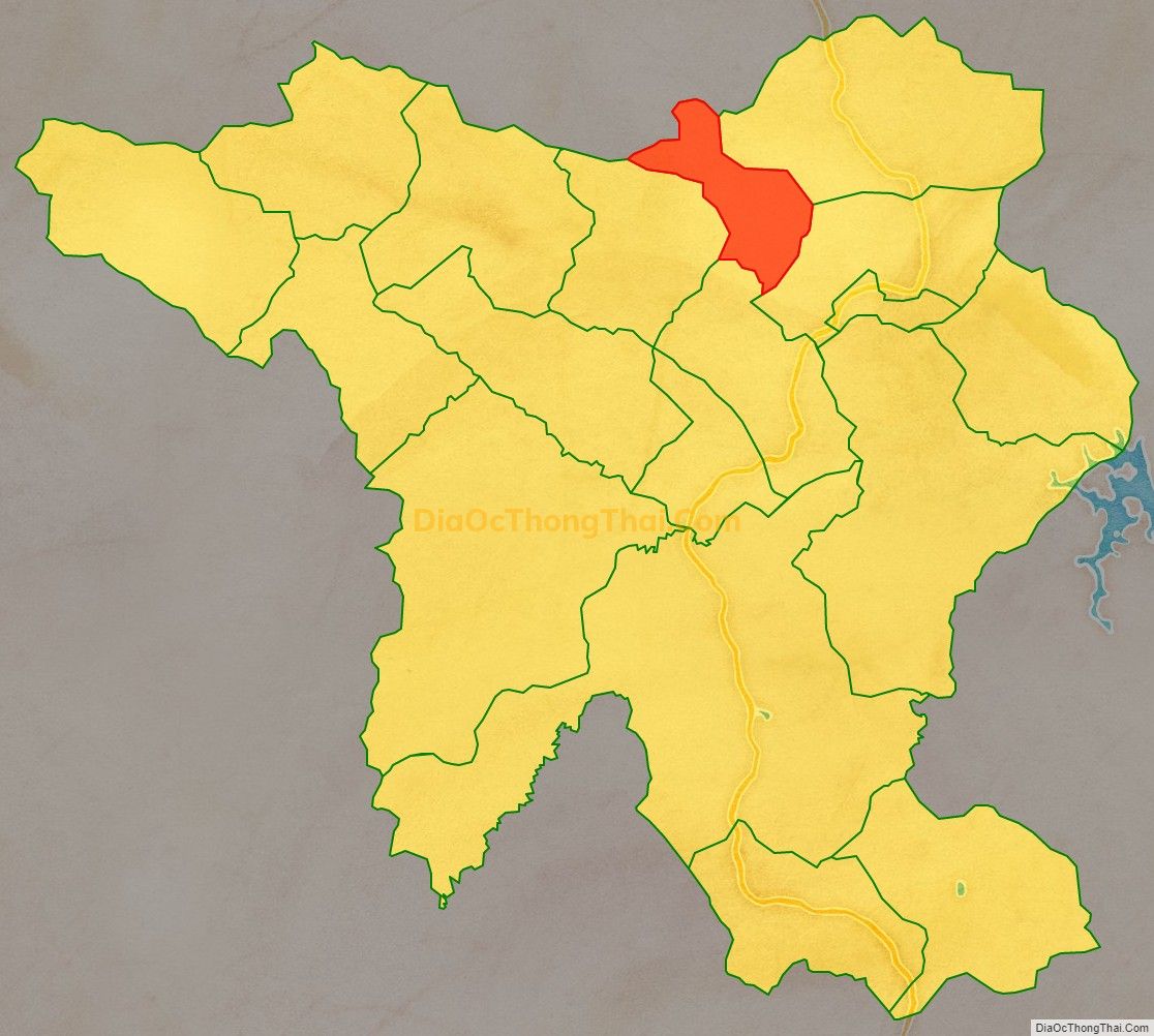 Bản đồ vị trí và địa giới hành chính Xã Cát Tân, huyện Như Xuân