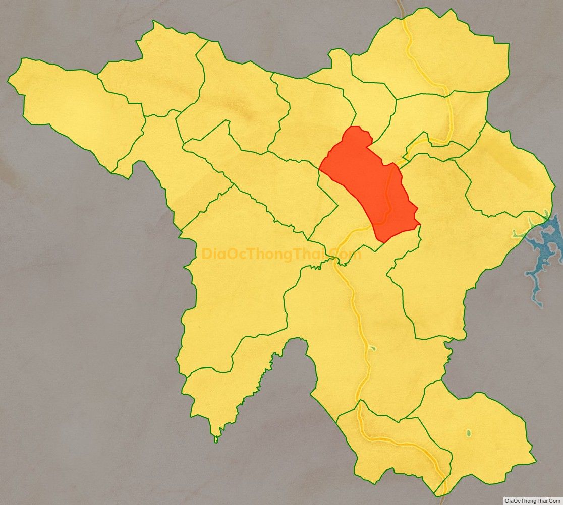 Bản đồ vị trí và địa giới hành chính Xã Hóa Quỳ, huyện Như Xuân