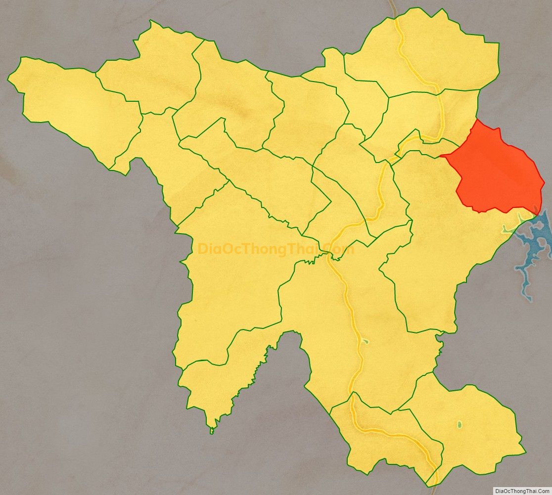 Bản đồ vị trí và địa giới hành chính Xã Tân Bình, huyện Như Xuân