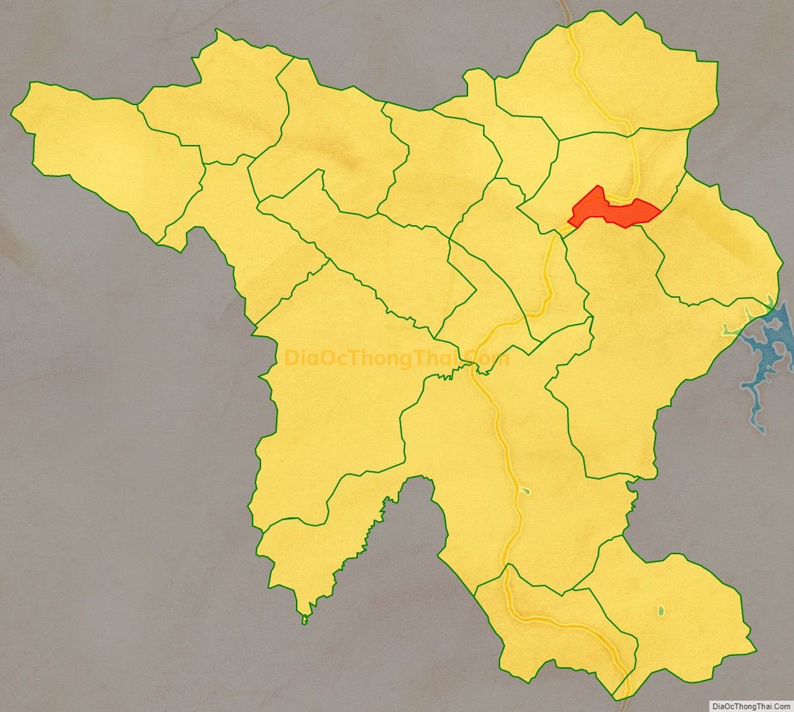 Bản đồ vị trí và địa giới hành chính Thị trấn Yên Cát, huyện Như Xuân