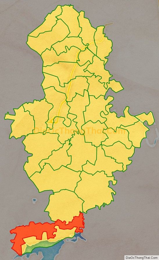 Bản đồ vị trí và địa giới hành chính Xã Công Bình (cũ), huyện Nông Cống