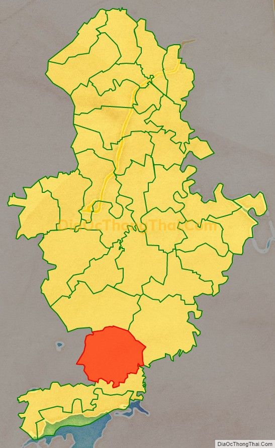 Bản đồ vị trí và địa giới hành chính Xã Công Chính, huyện Nông Cống