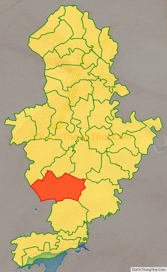 Bản đồ vị trí và địa giới hành chính Xã Công Liêm, huyện Nông Cống