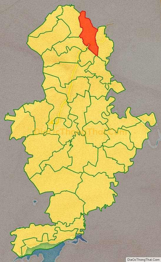 Bản đồ vị trí và địa giới hành chính Xã Hoàng Sơn, huyện Nông Cống