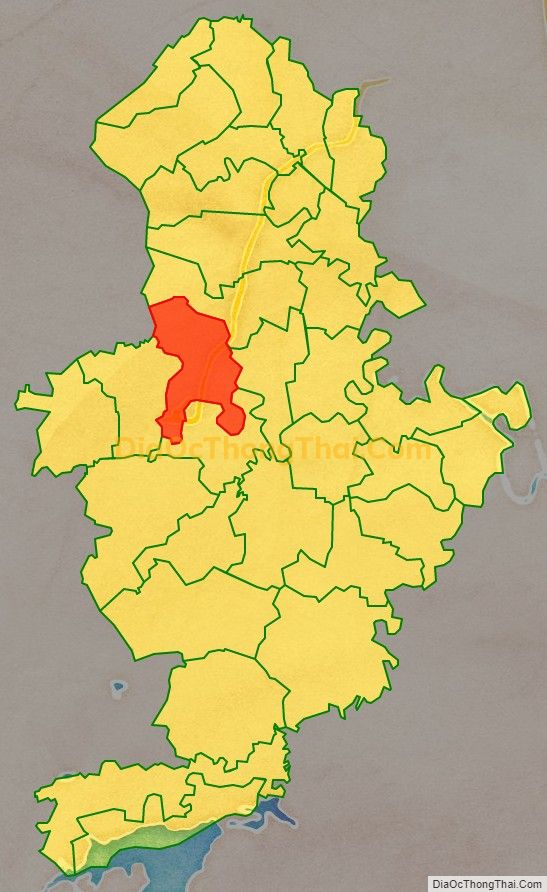 Bản đồ vị trí và địa giới hành chính Thị trấn Nông Cống, huyện Nông Cống