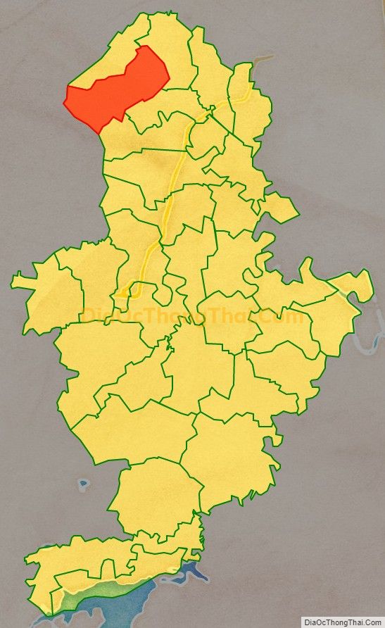 Bản đồ vị trí và địa giới hành chính Xã Tân Khang, huyện Nông Cống