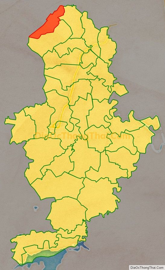 Bản đồ vị trí và địa giới hành chính Xã Tân Thọ, huyện Nông Cống