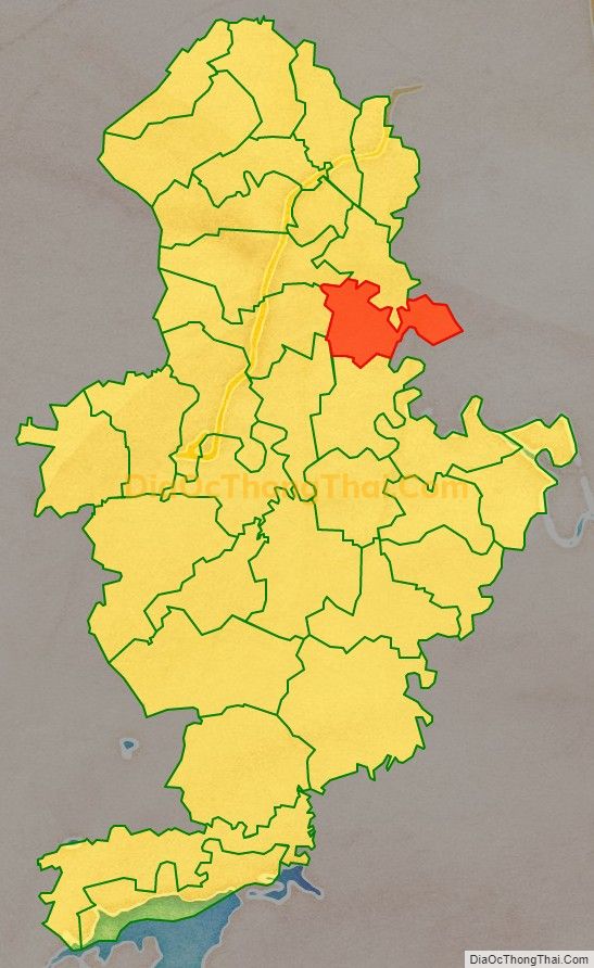 Bản đồ vị trí và địa giới hành chính Xã Tế Nông, huyện Nông Cống