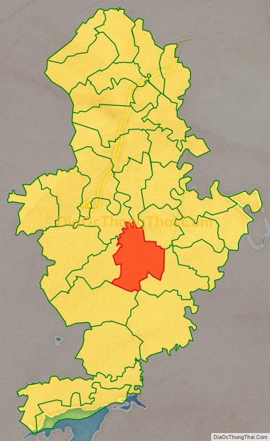 Bản đồ vị trí và địa giới hành chính Xã Thăng Bình, huyện Nông Cống