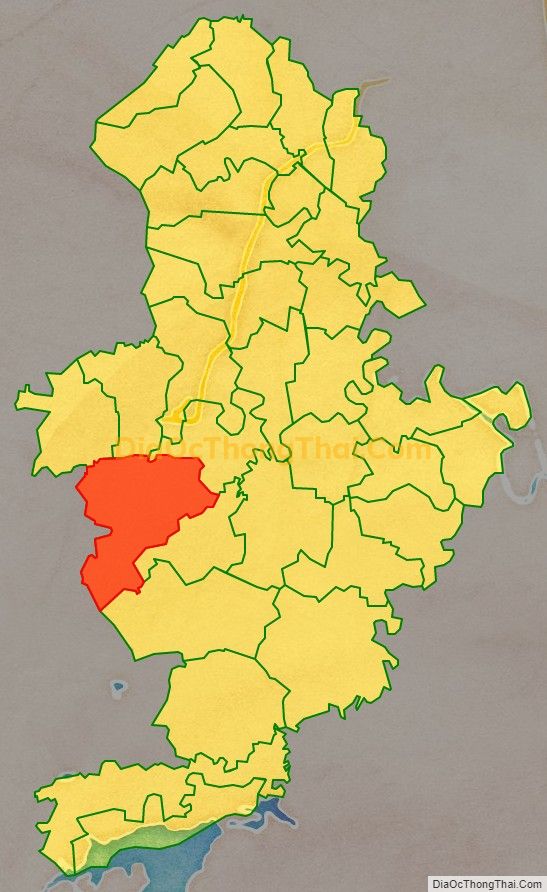 Bản đồ vị trí và địa giới hành chính Xã Thăng Long, huyện Nông Cống