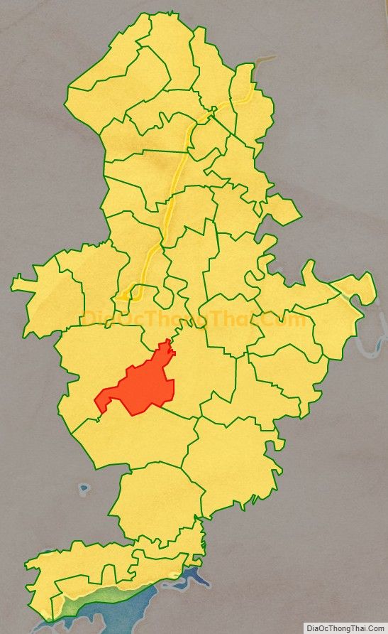 Bản đồ vị trí và địa giới hành chính Xã Thăng Thọ, huyện Nông Cống