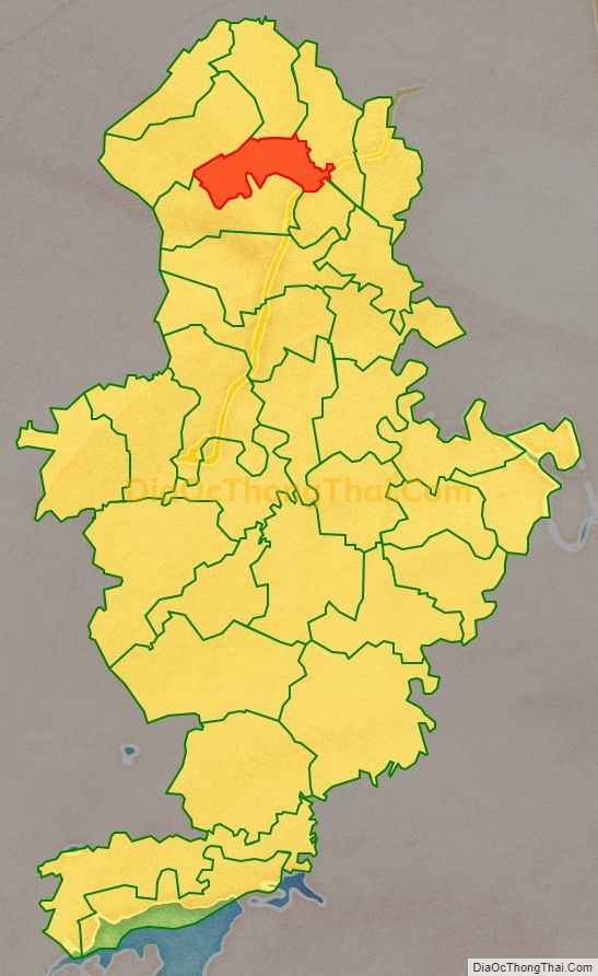 Bản đồ vị trí và địa giới hành chính Xã Trung Chính, huyện Nông Cống
