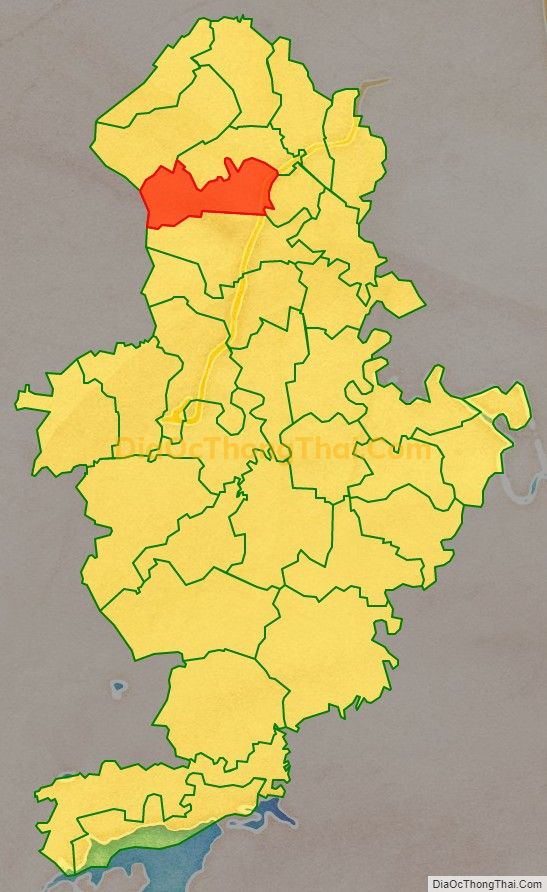 Bản đồ vị trí và địa giới hành chính Xã Trung Thành, huyện Nông Cống