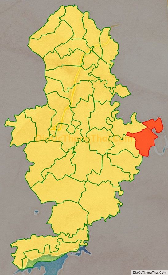 Bản đồ vị trí và địa giới hành chính Xã Trường Giang, huyện Nông Cống
