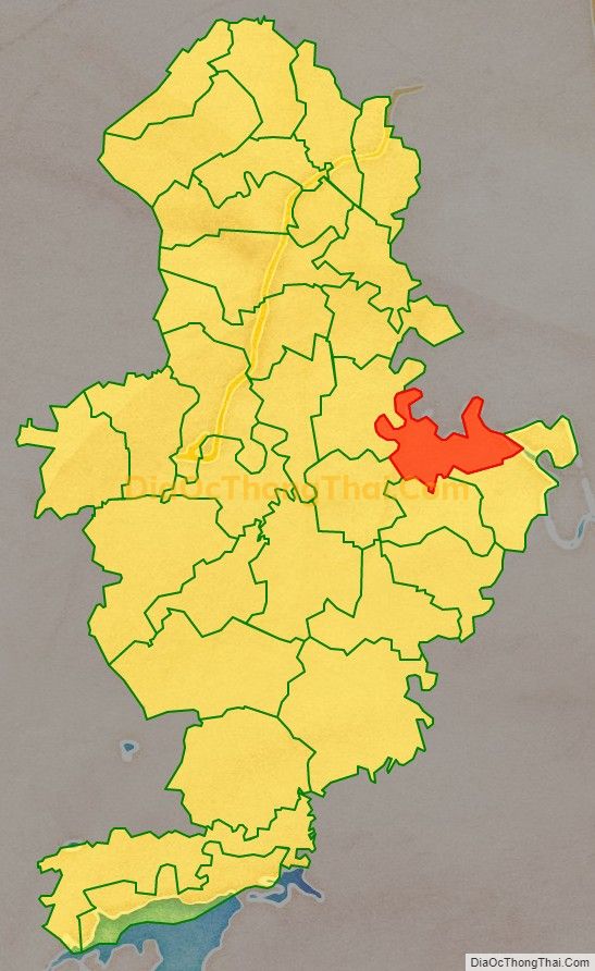 Bản đồ vị trí và địa giới hành chính Xã Trường Trung, huyện Nông Cống