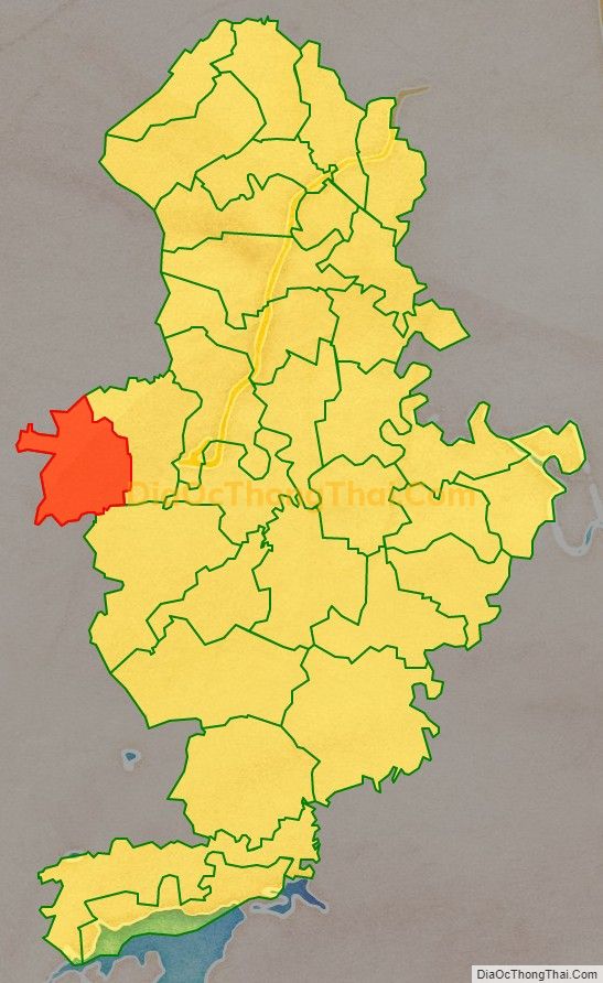 Bản đồ vị trí và địa giới hành chính Xã Vạn Thắng, huyện Nông Cống