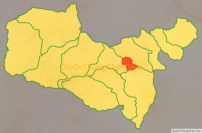 Bản đồ vị trí và địa giới hành chính Thị trấn Quan Sơn (cũ), huyện Quan Sơn