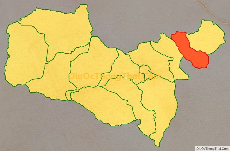 Bản đồ vị trí và địa giới hành chính Xã Trung Hạ, huyện Quan Sơn