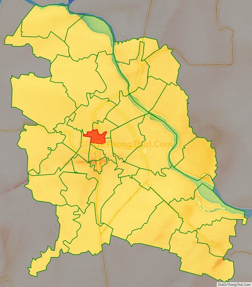 Bản đồ vị trí và địa giới hành chính Phường Điện Biên, TP Thanh Hóa