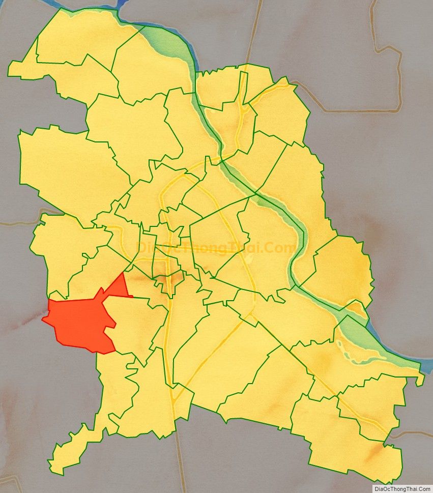 Bản đồ vị trí và địa giới hành chính Xã Đông Hưng (cũ), TP Thanh Hóa