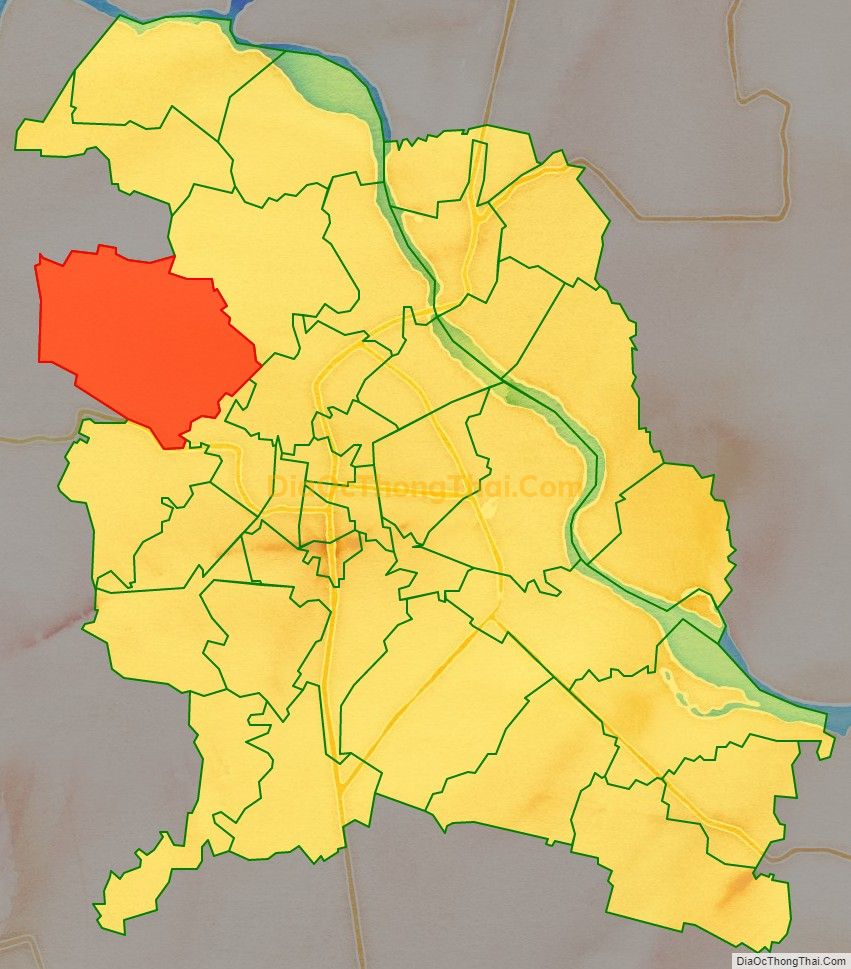 Bản đồ vị trí và địa giới hành chính Phường Đông Lĩnh, TP Thanh Hóa