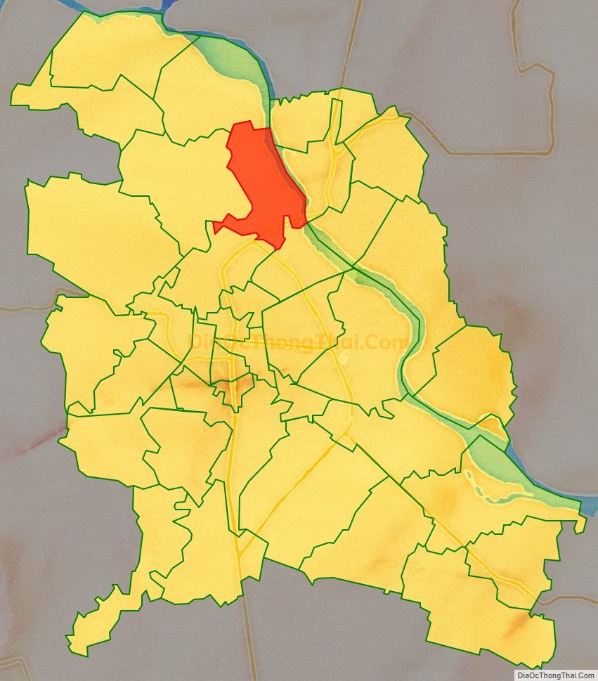 Bản đồ vị trí và địa giới hành chính Phường Hàm Rồng, TP Thanh Hóa