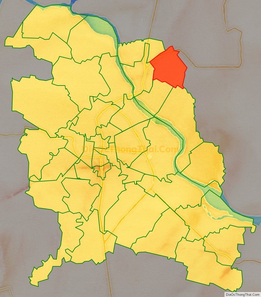 Bản đồ vị trí và địa giới hành chính Xã Hoằng Anh (cũ), TP Thanh Hóa