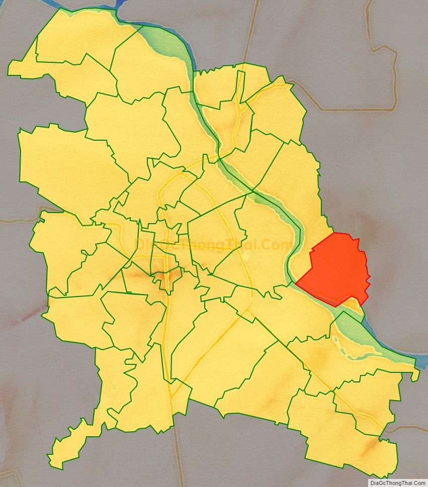 Bản đồ vị trí và địa giới hành chính Xã Hoằng Đại, TP Thanh Hóa