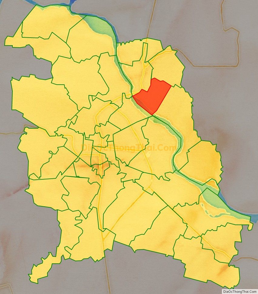 Bản đồ vị trí và địa giới hành chính Xã Hoằng Long (cũ), TP Thanh Hóa