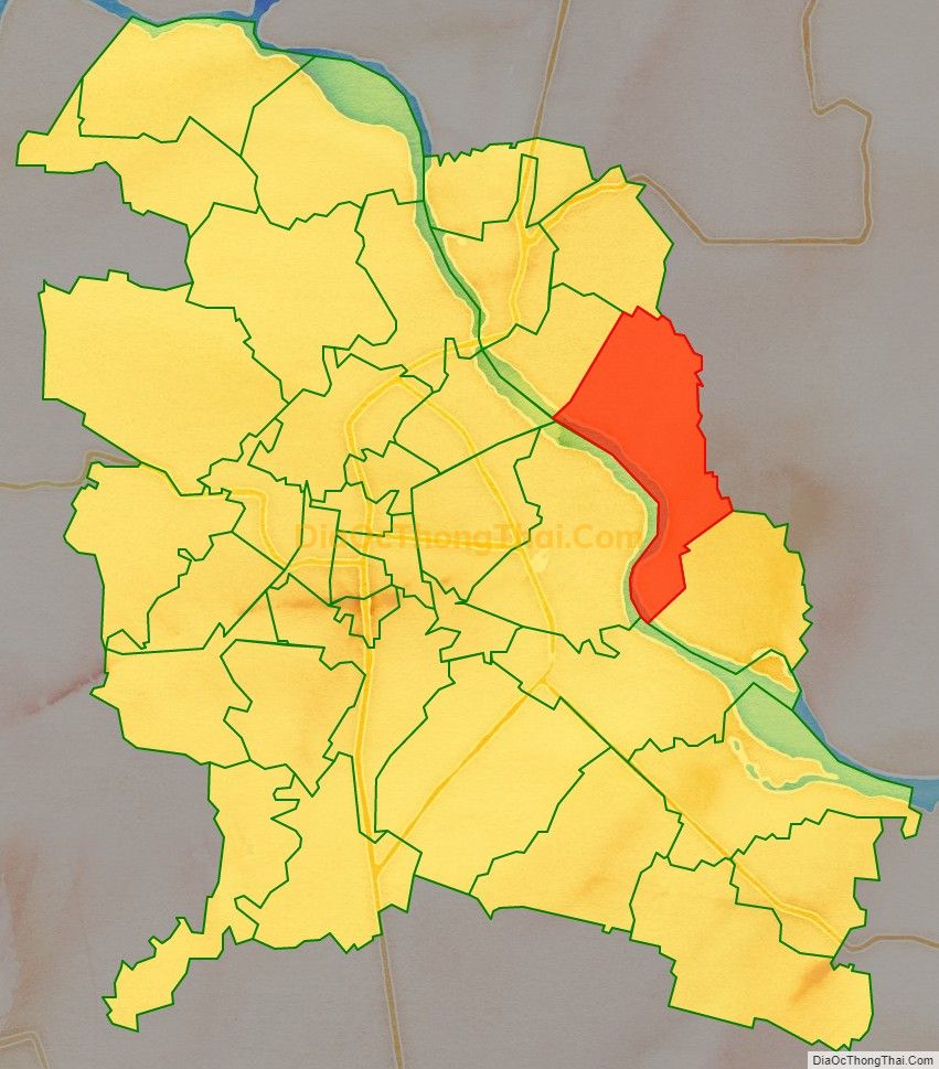 Bản đồ vị trí và địa giới hành chính Xã Hoằng Quang, TP Thanh Hóa