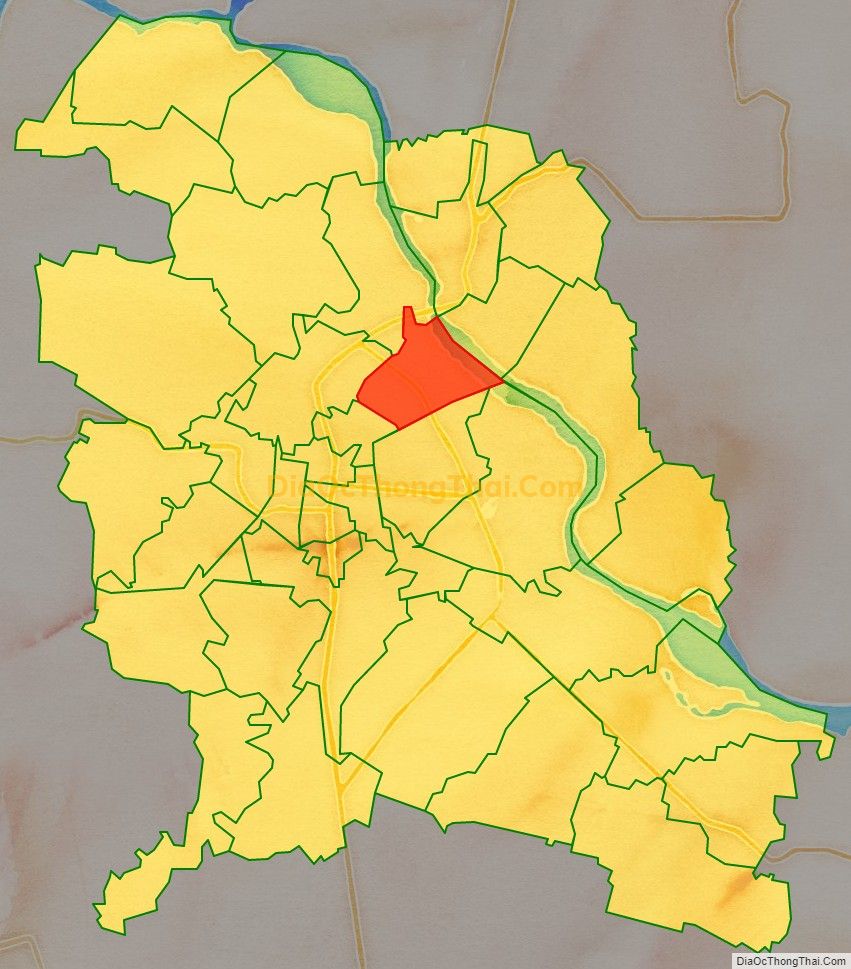 Bản đồ vị trí và địa giới hành chính Phường Nam Ngạn, TP Thanh Hóa