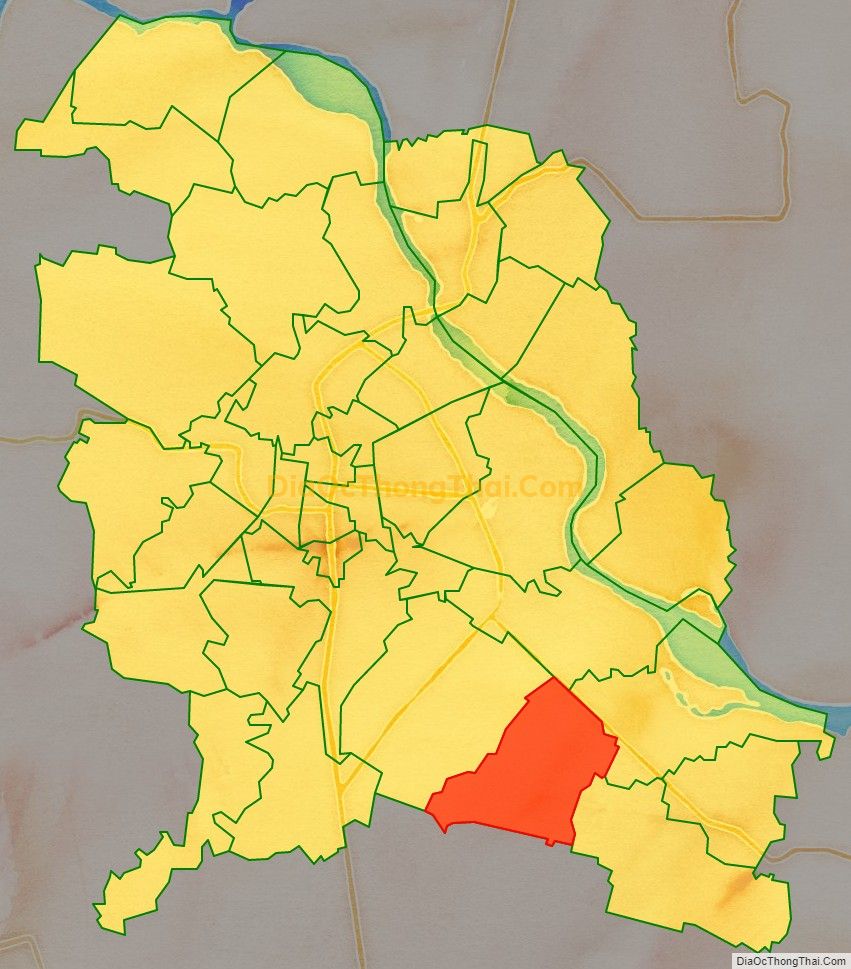 Bản đồ vị trí và địa giới hành chính Phường Quảng Đông, TP Thanh Hóa