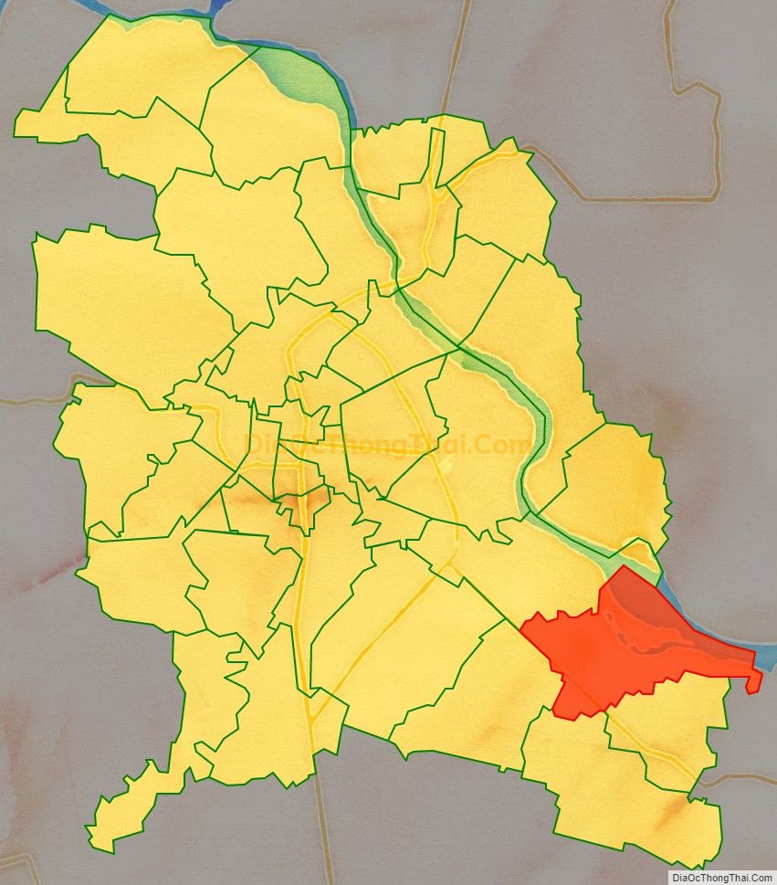 Bản đồ vị trí và địa giới hành chính Phường Quảng Phú, TP Thanh Hóa