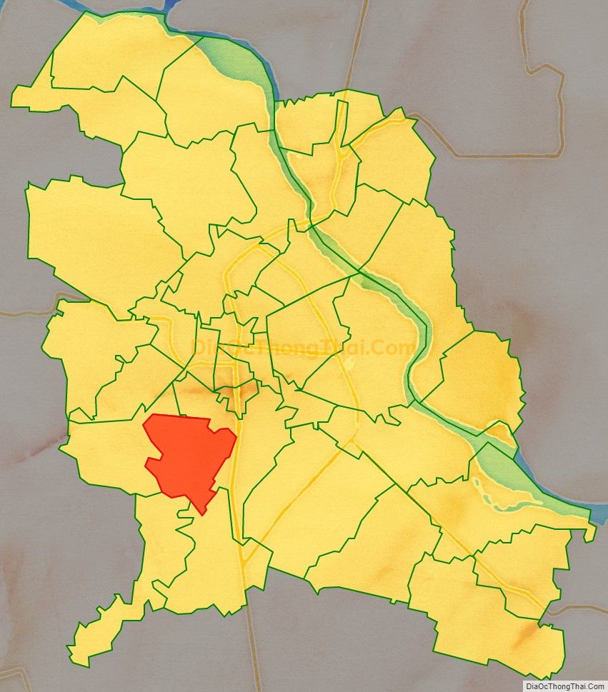Bản đồ vị trí và địa giới hành chính Phường Quảng Thắng, TP Thanh Hóa